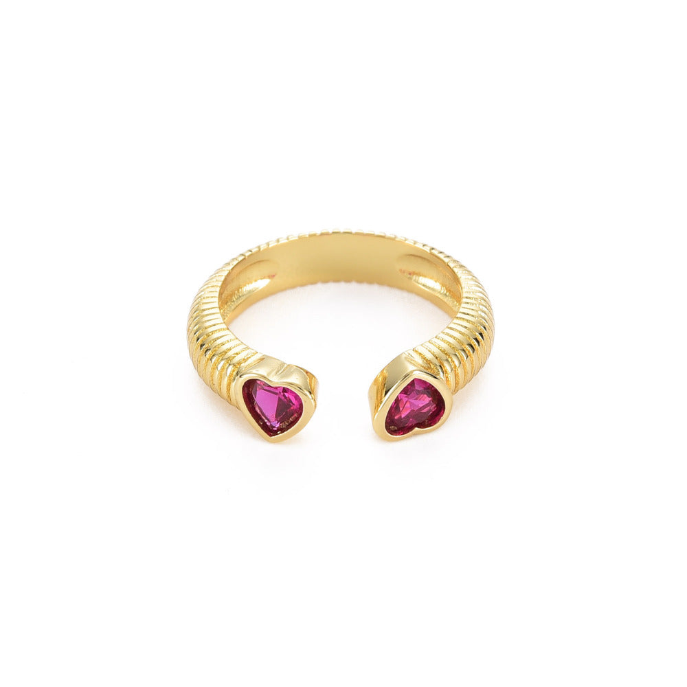 MiniLux Heart Zirconia Ring