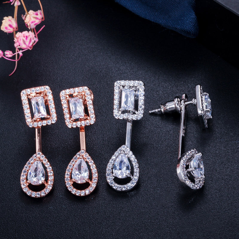 MiniLux "Diamond" silver plated earrings