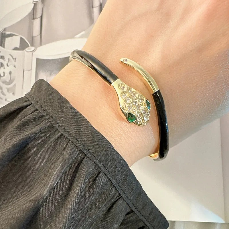 Minilux Snake enamel Bracelets - Black