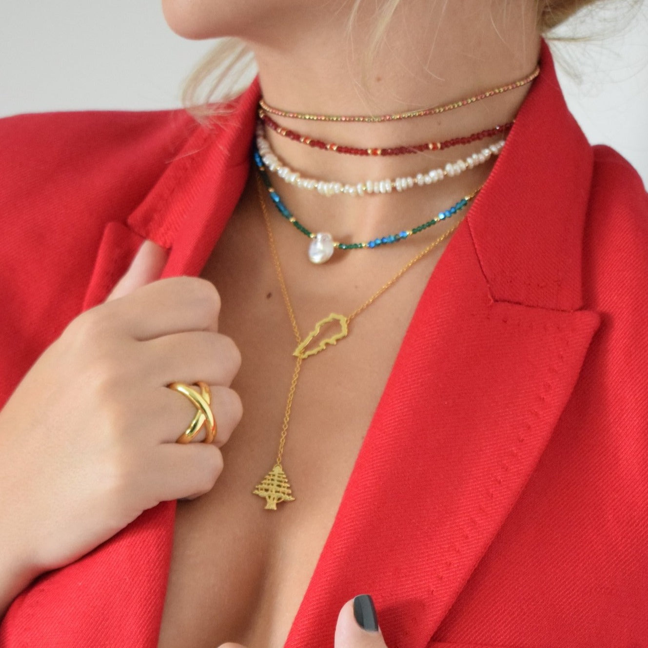 MiniLux Lebanon cedar necklace
