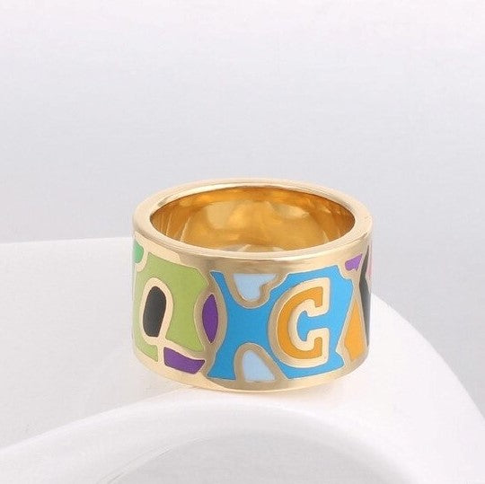 MiniLux "Neptune 1" Enamel ring