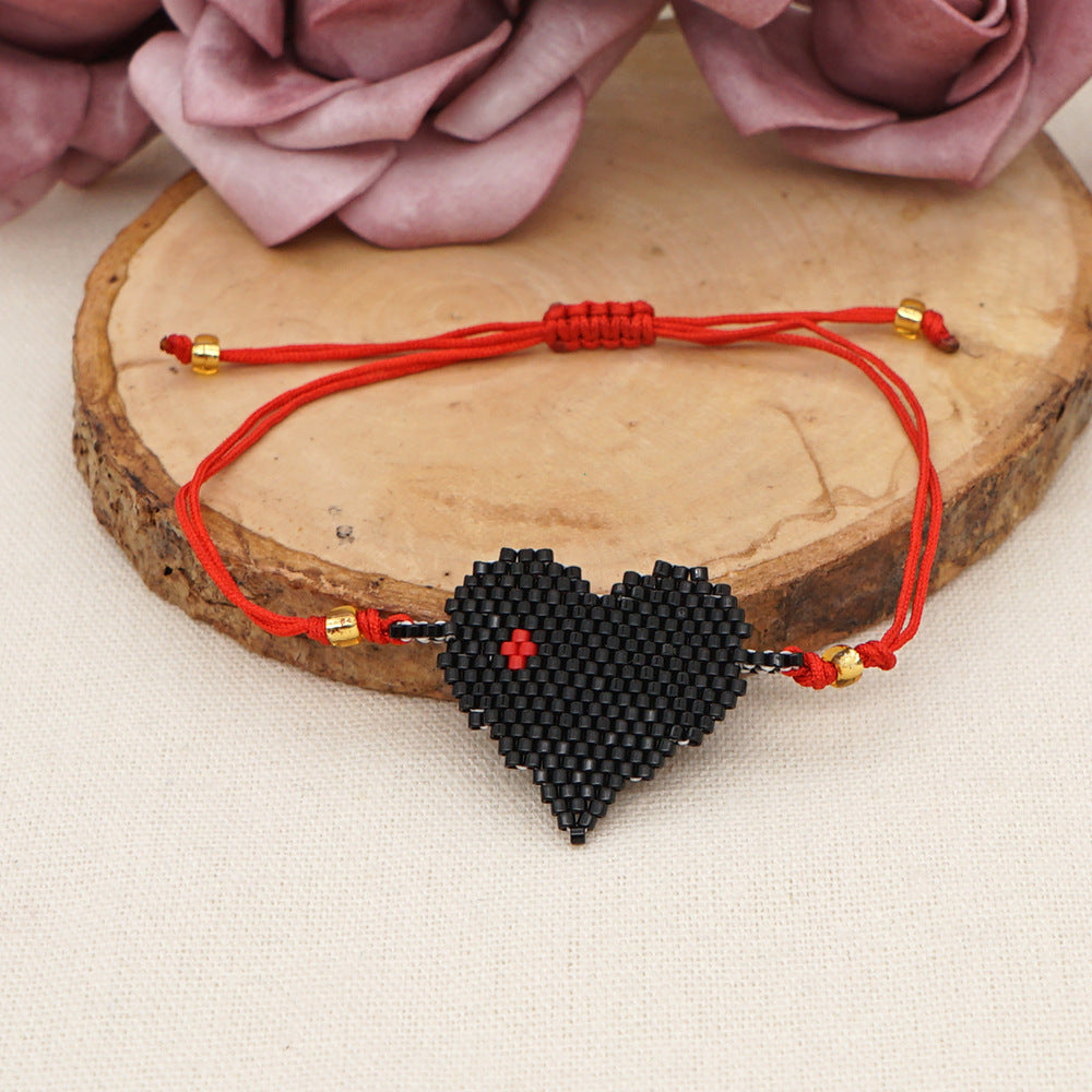 Miyuki beads bracelet "Black Widow"