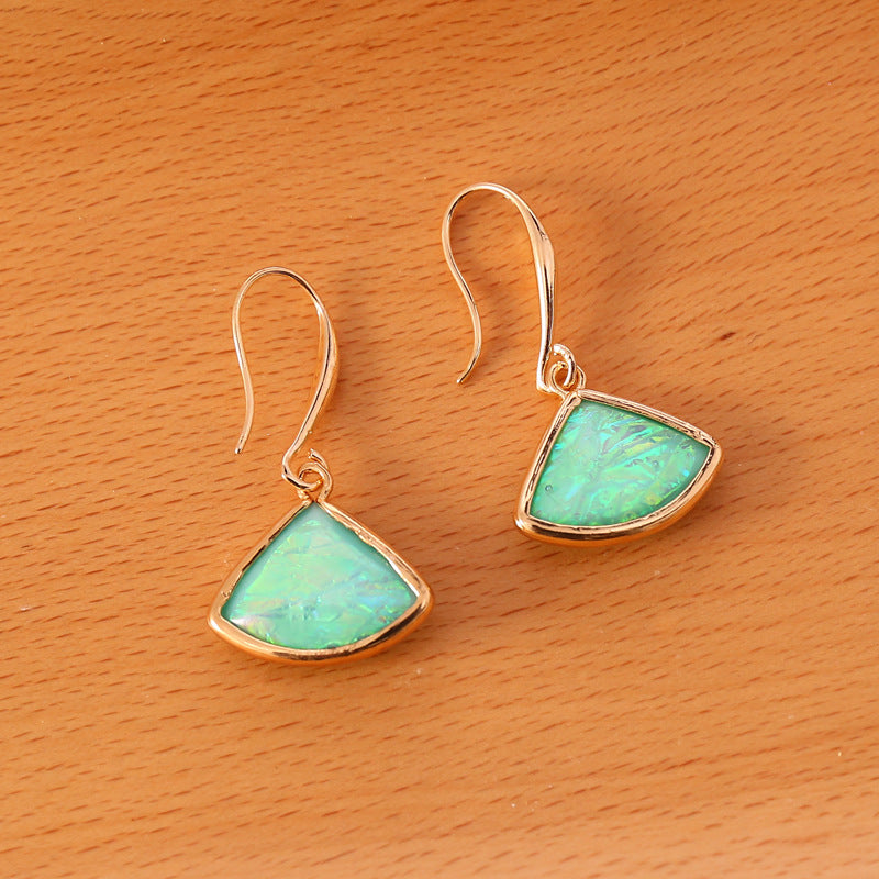 Opals imitation earrings