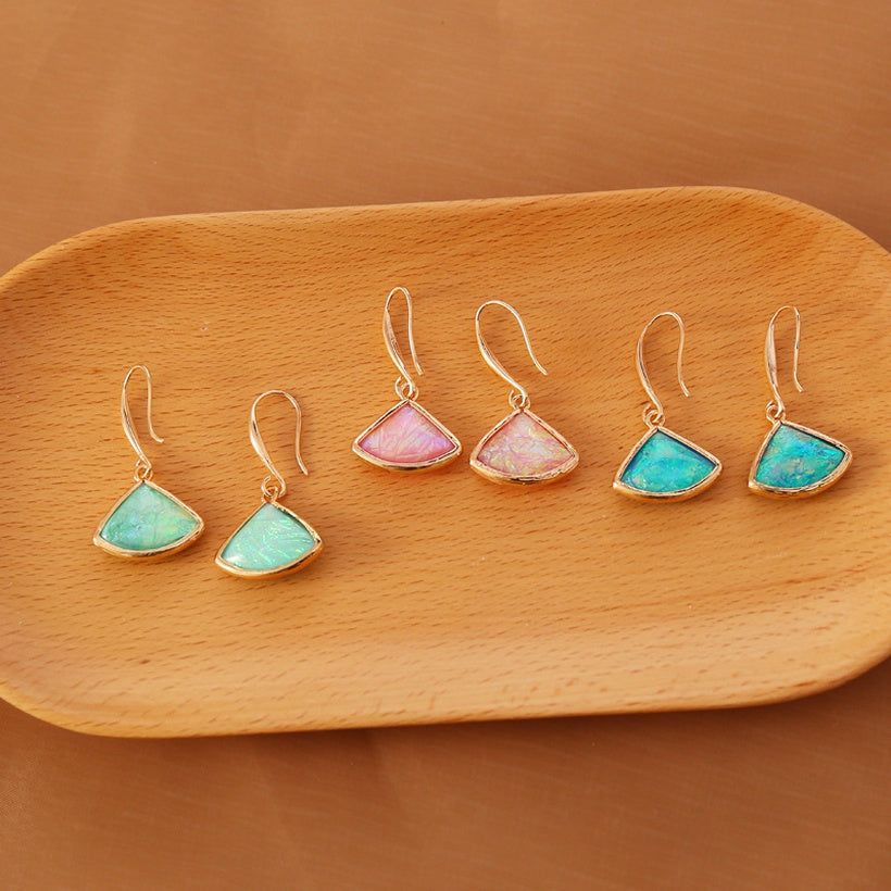 Opals imitation earrings