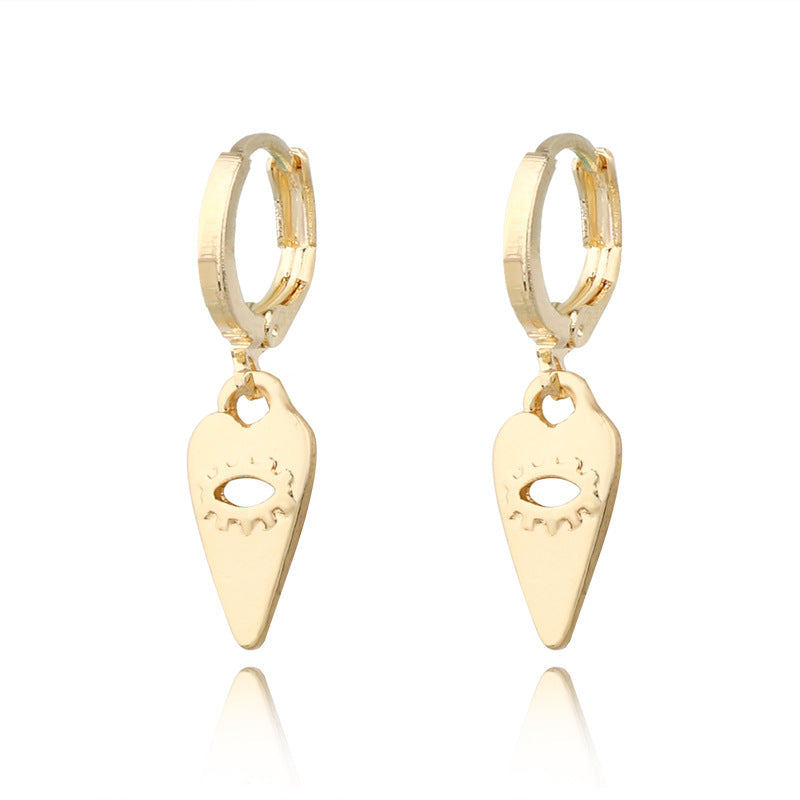 Evil eye earrings