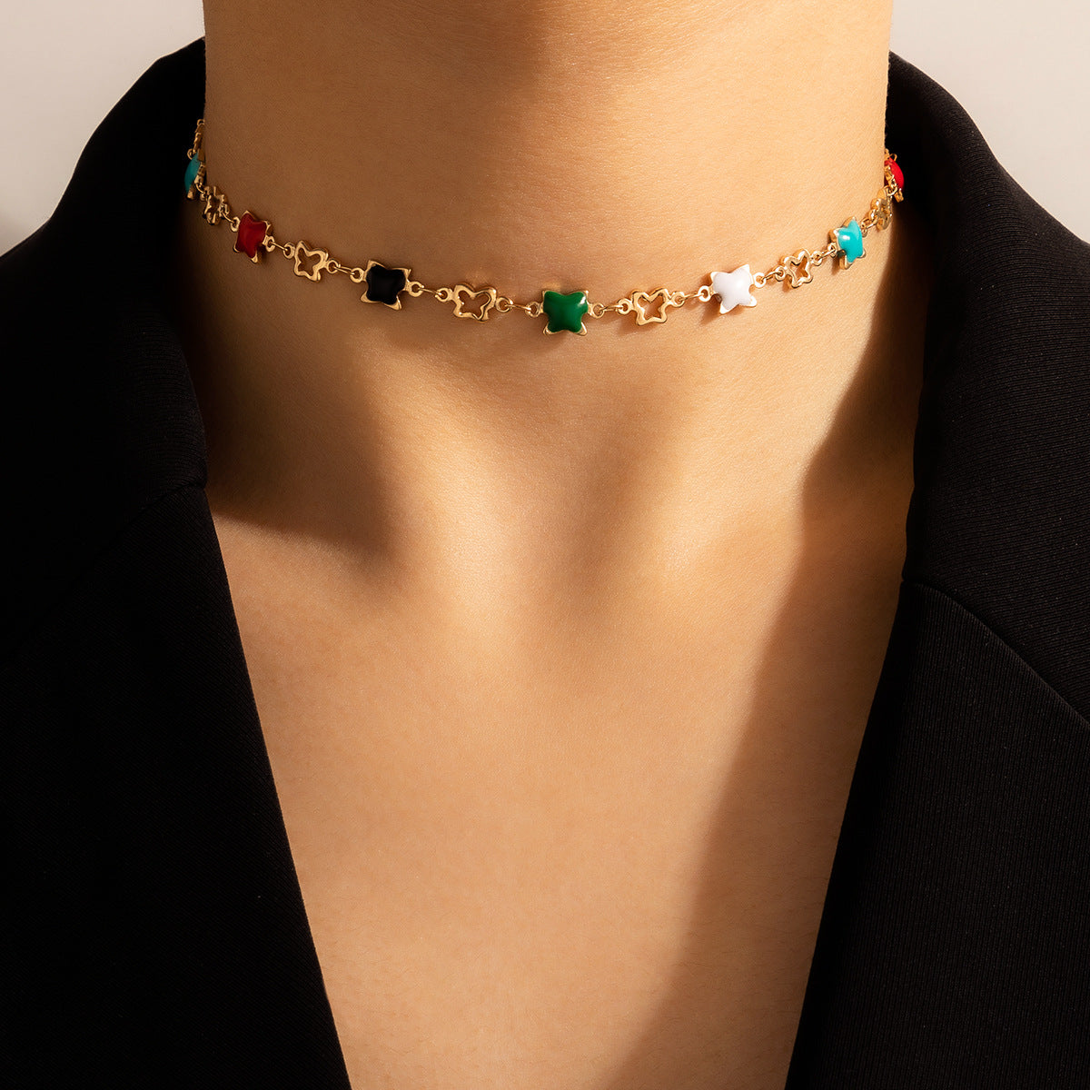 Enamel Butterfly Necklace