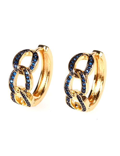 MiniLux Blue/Green Twist Earrings