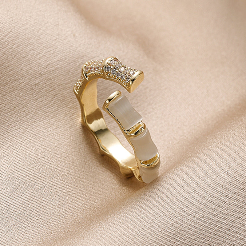 Bamboo and Zirconia ring