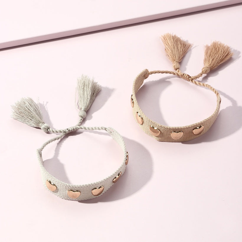 Embroidery Tassel Woven Bracelet