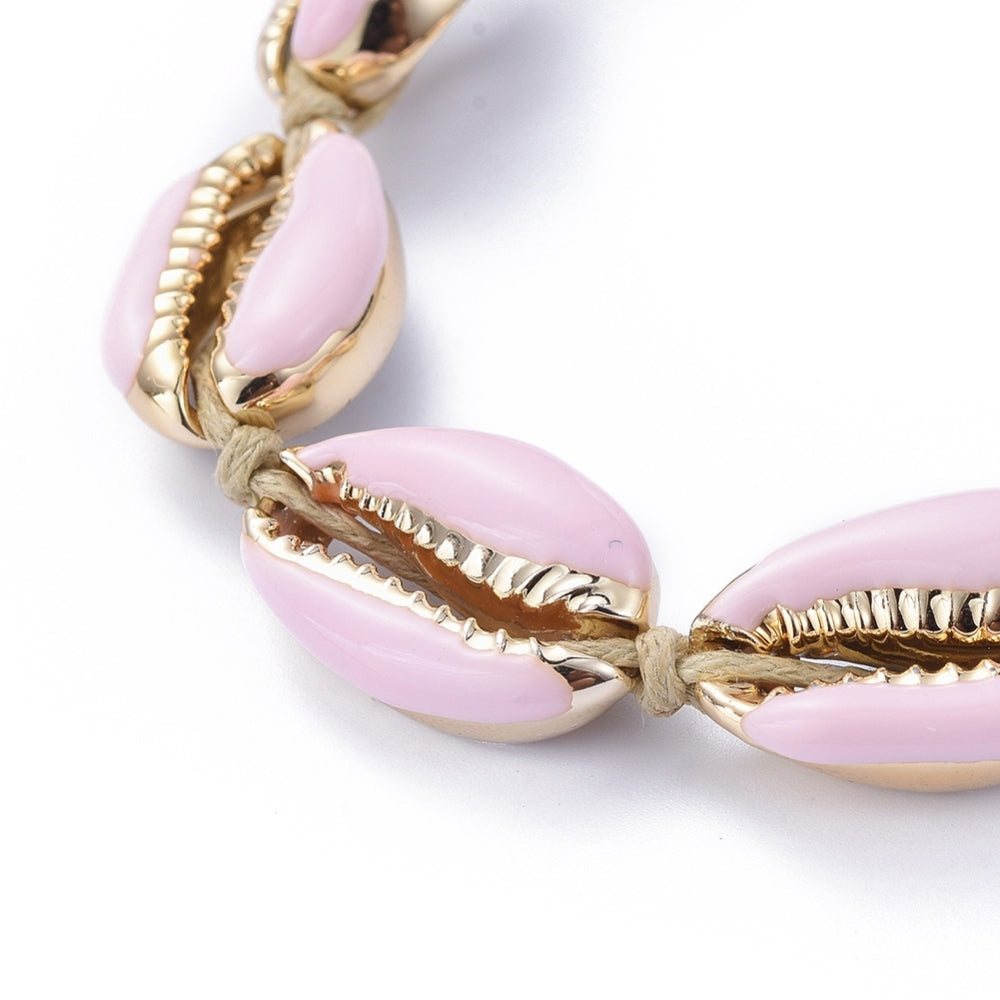 Shell summer enamel bracelet