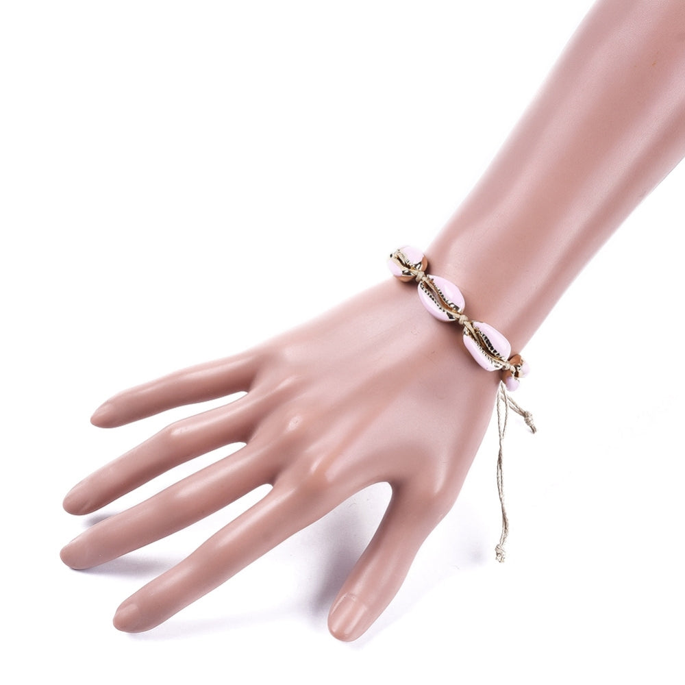 Shell summer enamel bracelet