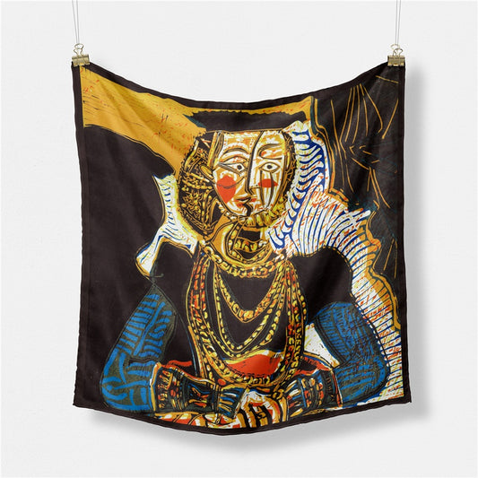 Picasso: Crying Woman Twill Small Square Scarf