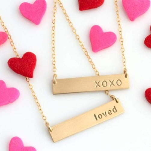 Bar LOVE necklace