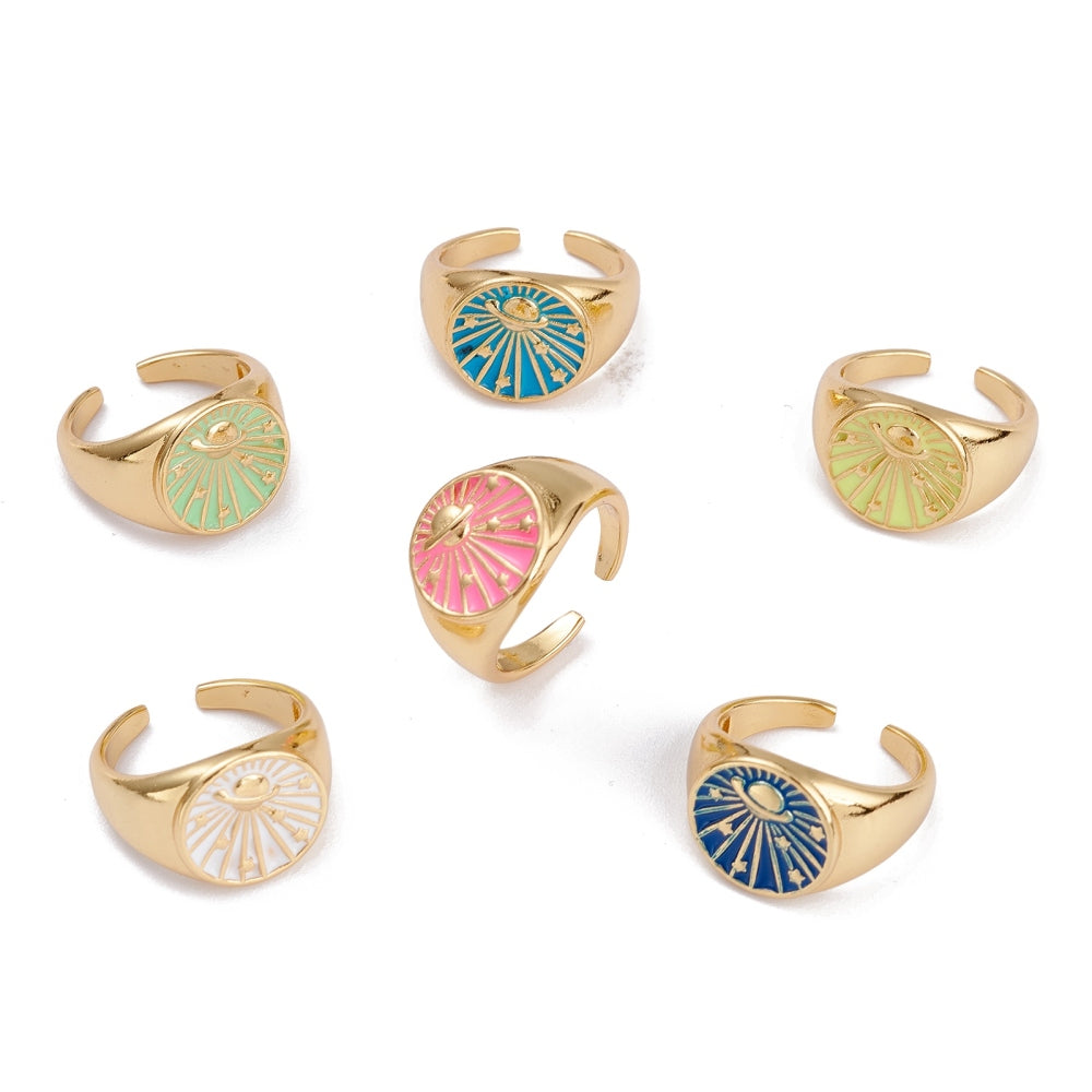 Enamel space ring