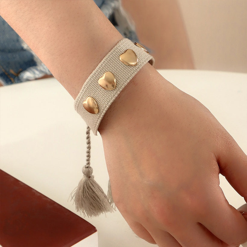Embroidery Tassel Woven Bracelet