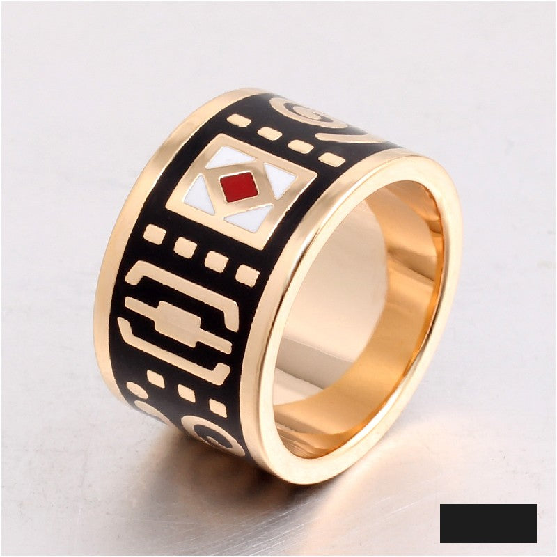 MiniLux "Uranus" Enamel ring
