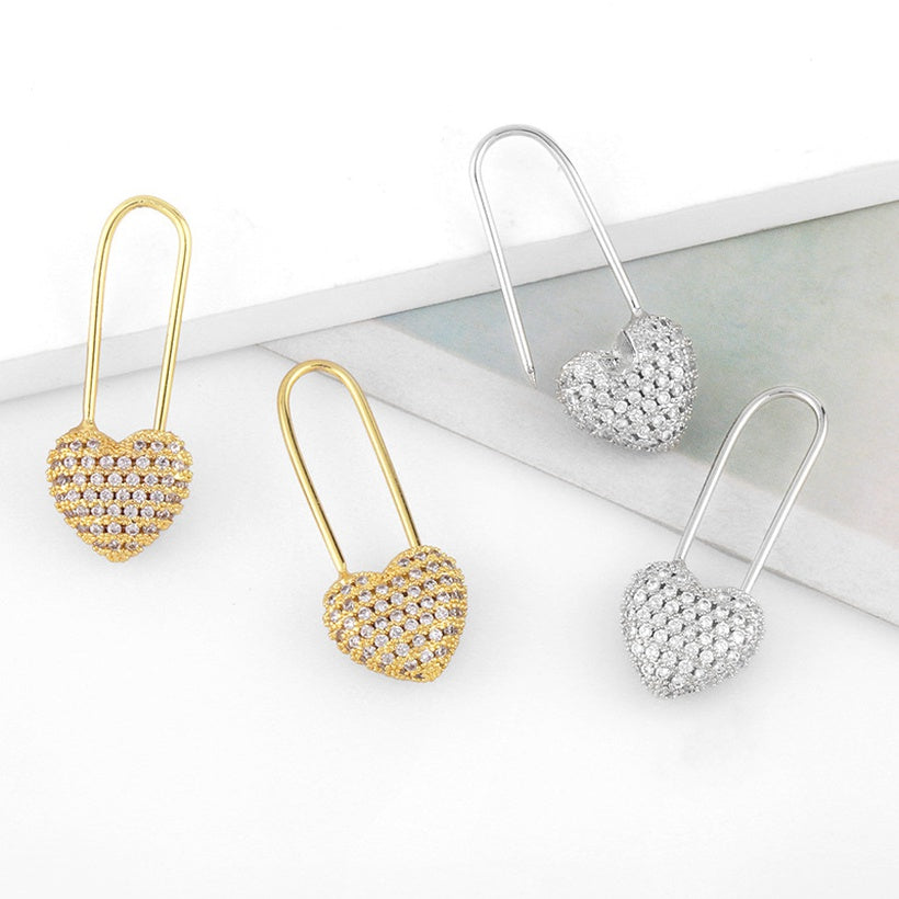 Minilux I love you pin earrings
