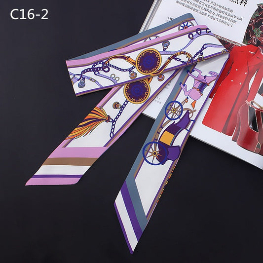 Ribbon Scarf - purple