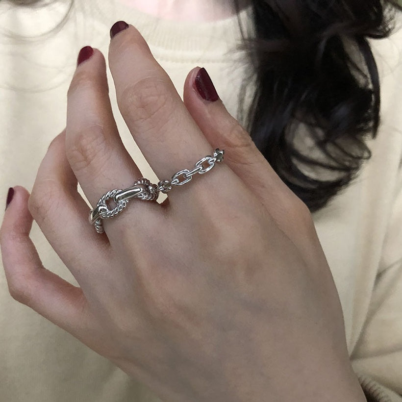 Chain boho ring