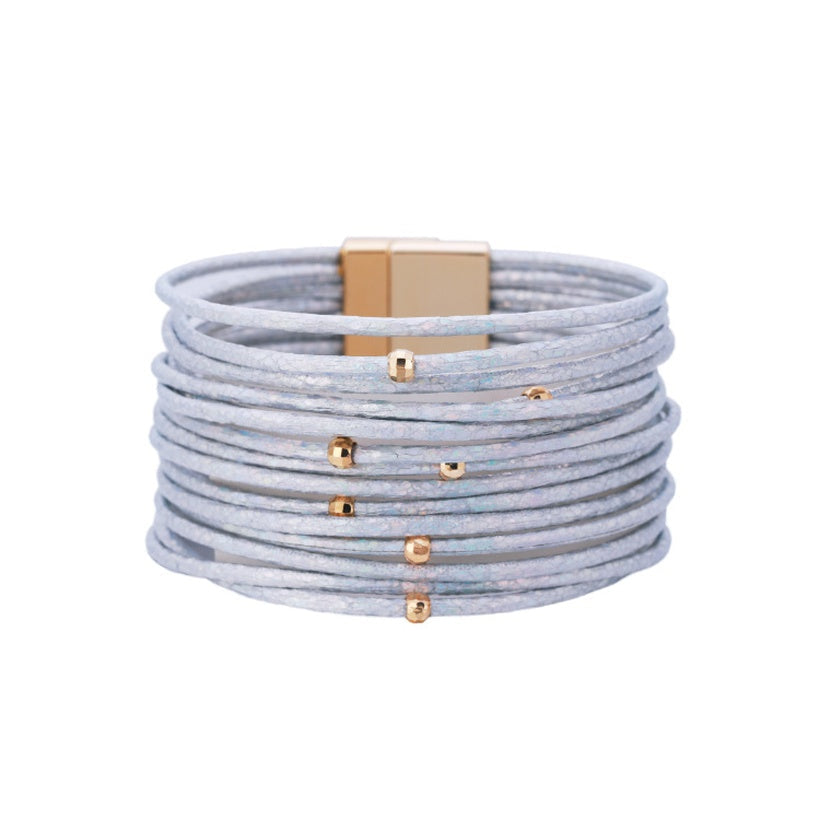 Multilayer Leather Bracelet - Coffee