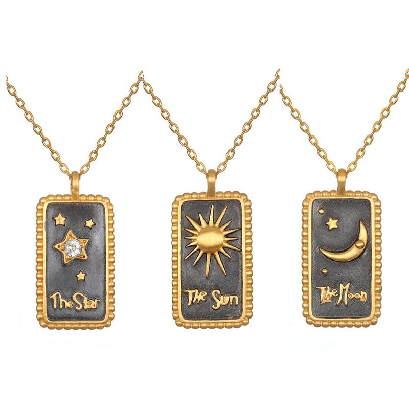 Tarot Enamel necklace