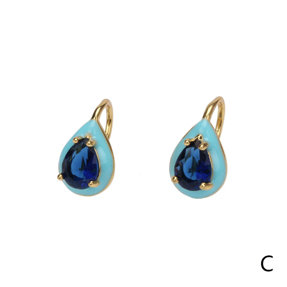 MiniLux enamel candy earrings