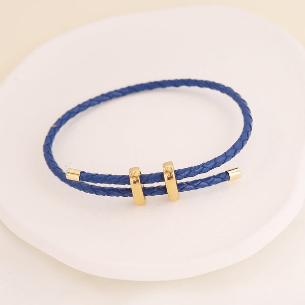 H Leather Bracelet