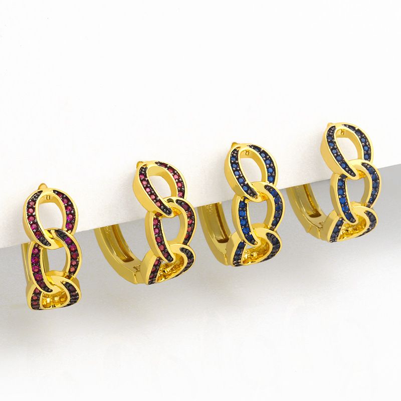 MiniLux Blue/Green Twist Earrings