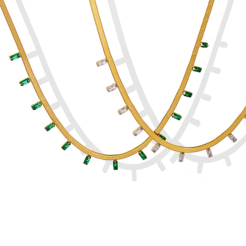 Snake Zirconia necklace