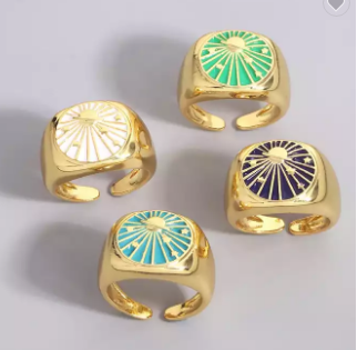Enamel space ring