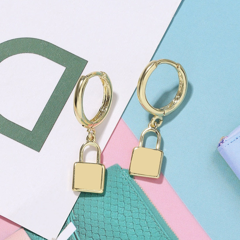 Lock earrings