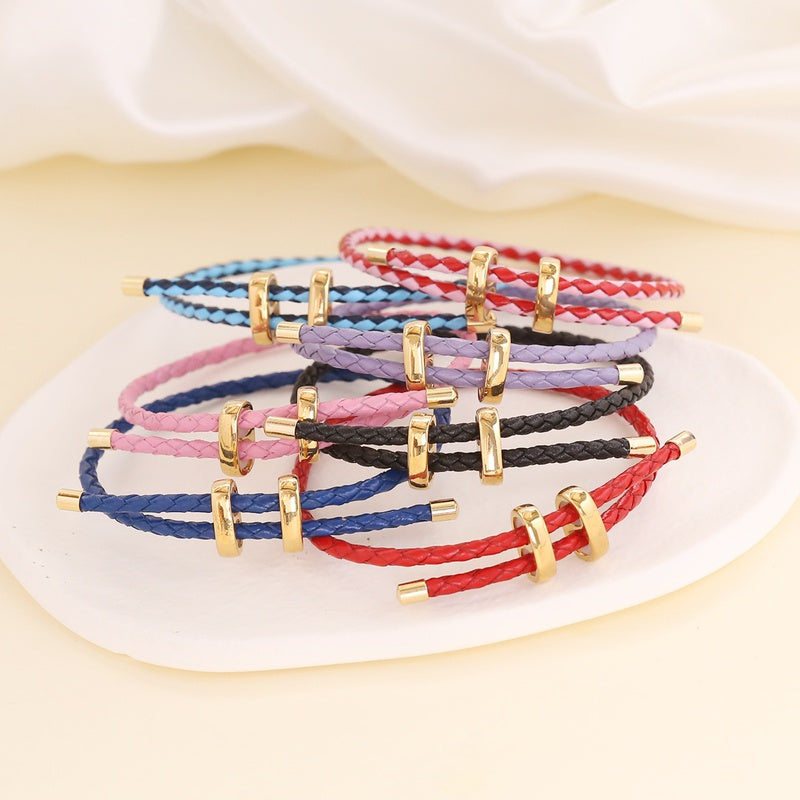 H Leather Bracelet