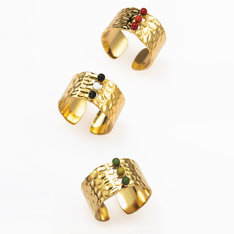 Boho small balls ring