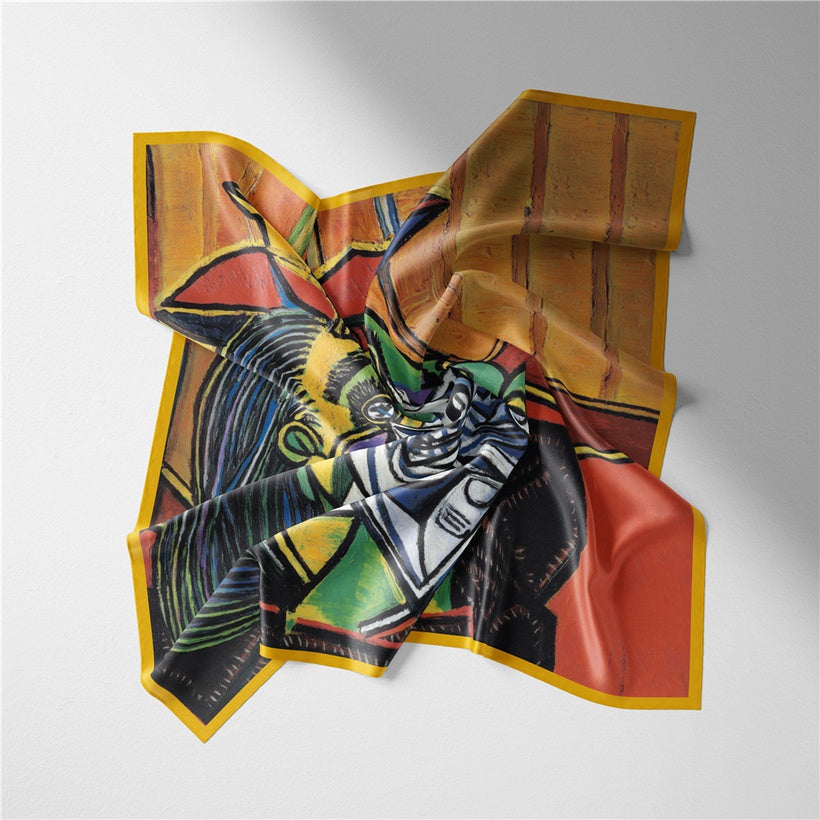 Picasso: Crying Woman Twill Small Square Scarf