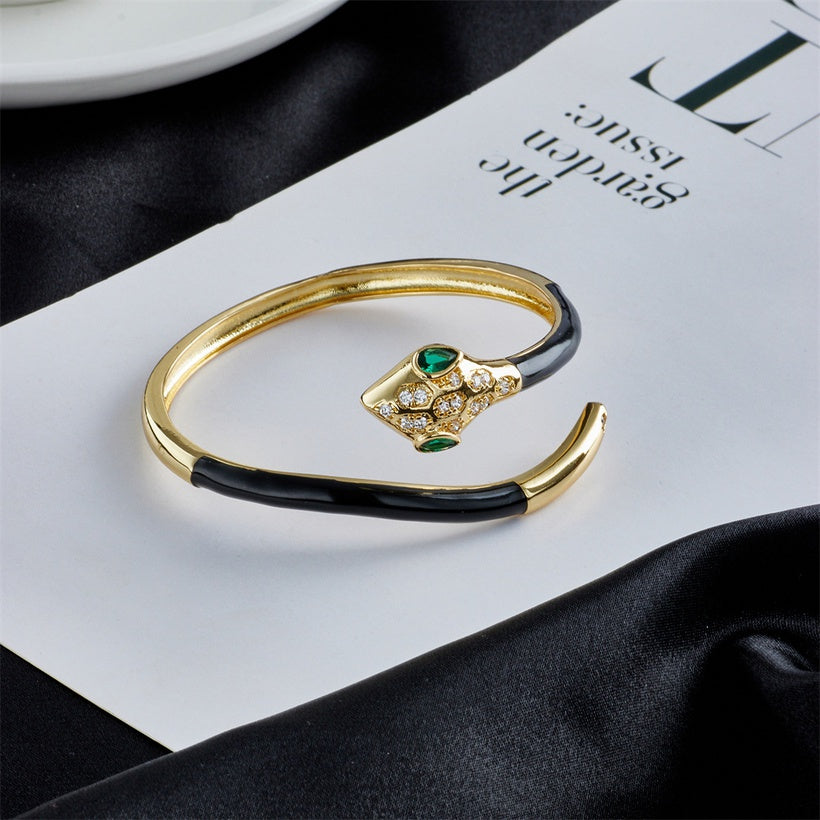 Minilux Snake enamel Bracelets - white