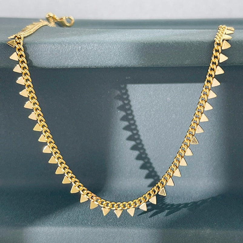 Heart snake bone necklace