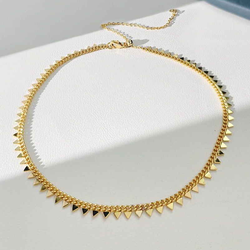 Heart snake bone necklace