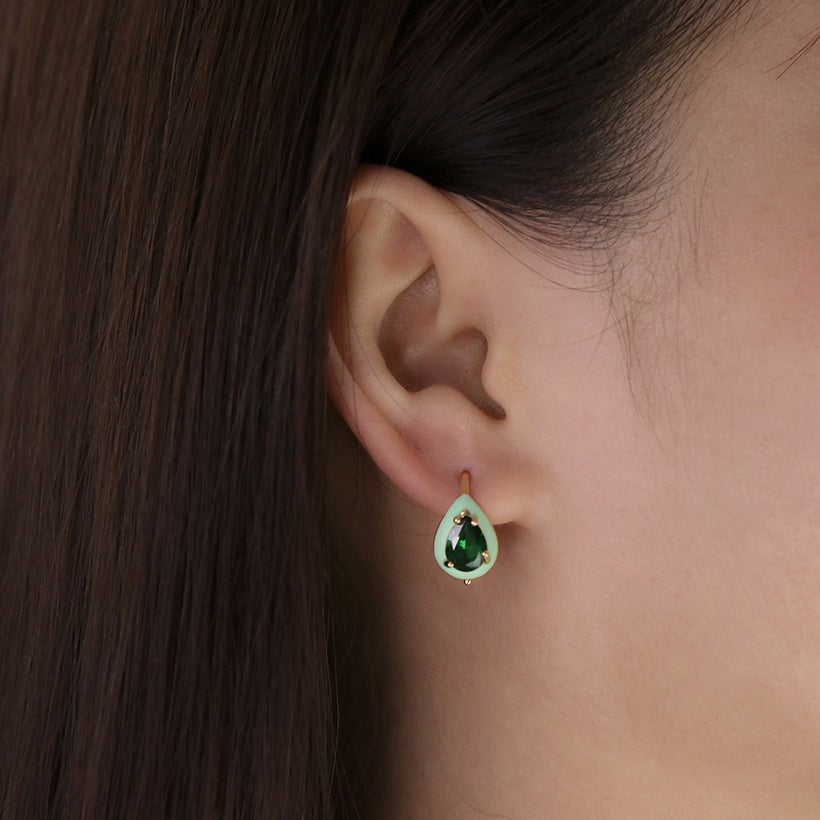 Enamel candy earrings