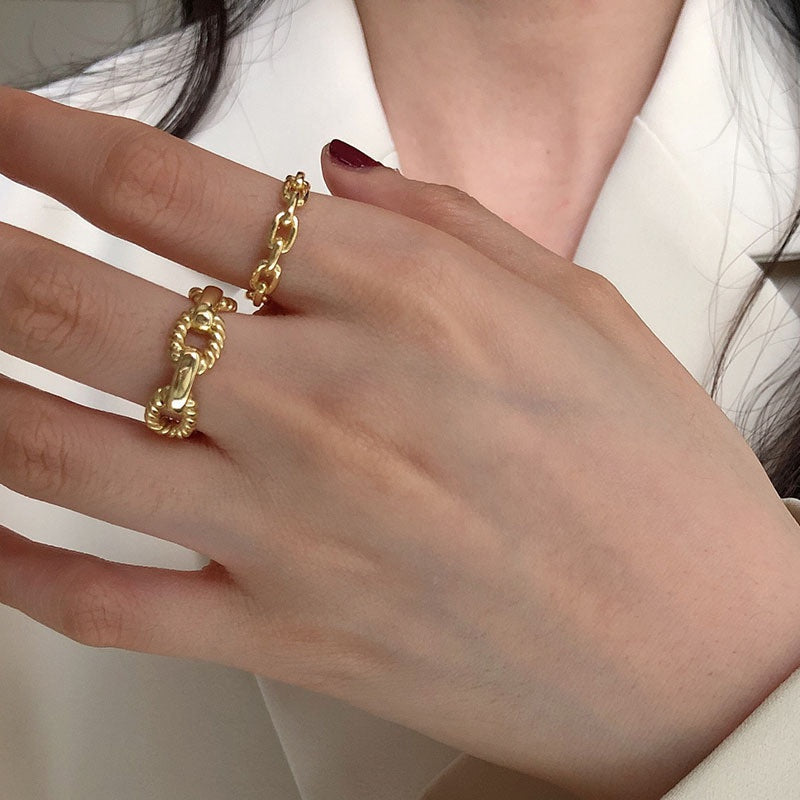Chain boho ring