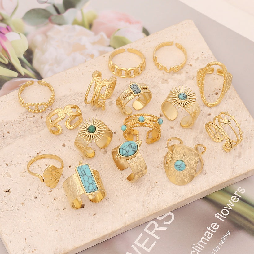 Asymmetrical boho ring