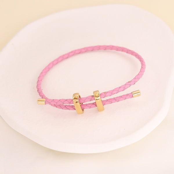 H Leather Bracelet