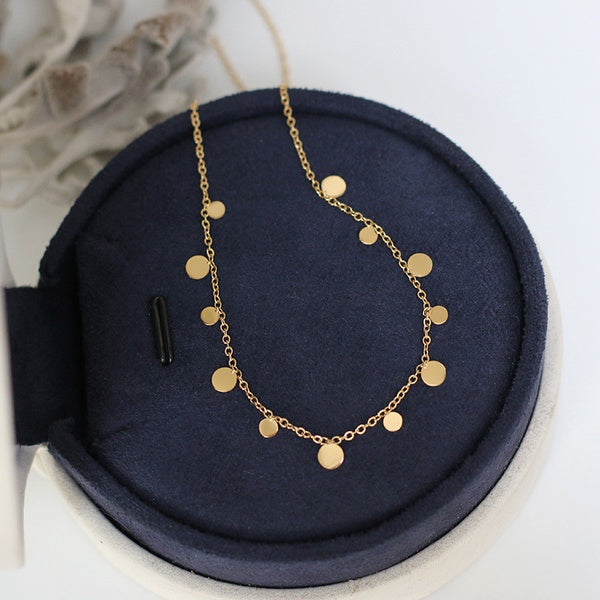 Gold alike round shaped Necklace