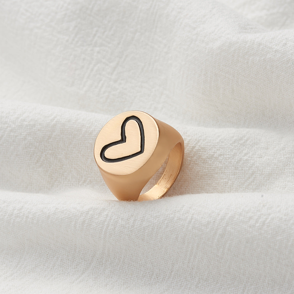 MiniLux "Heart statement" ring