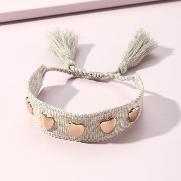 Embroidery Tassel Woven Bracelet