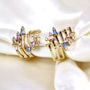 Geometric multicolour Zirconia ring