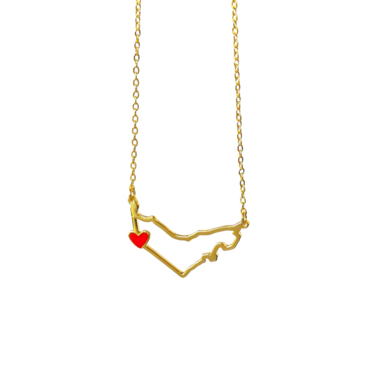 Emirates UAE map necklace  عقد خريطة الامارات العربية