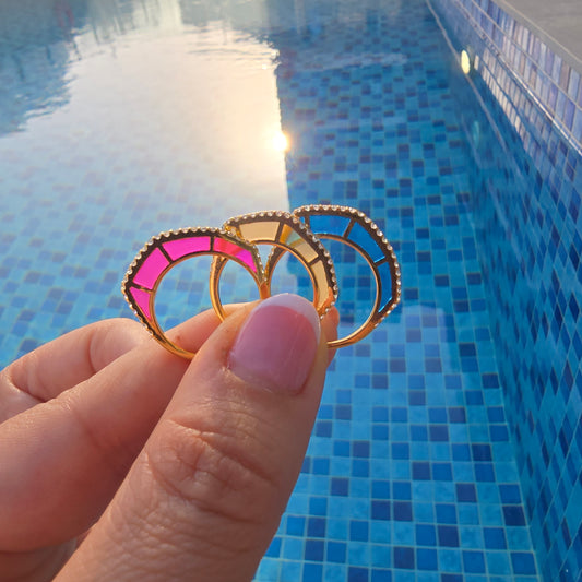 Candy Enamel Ring خاتم مينا بألوان فلوريسنت