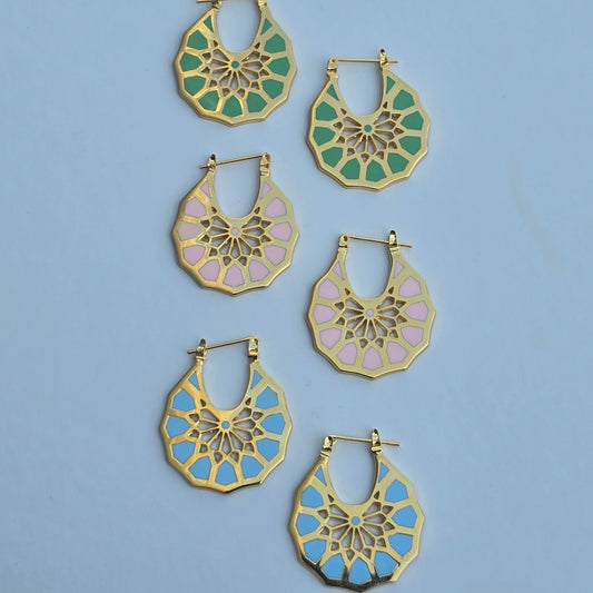 Mandala Enamel Flower