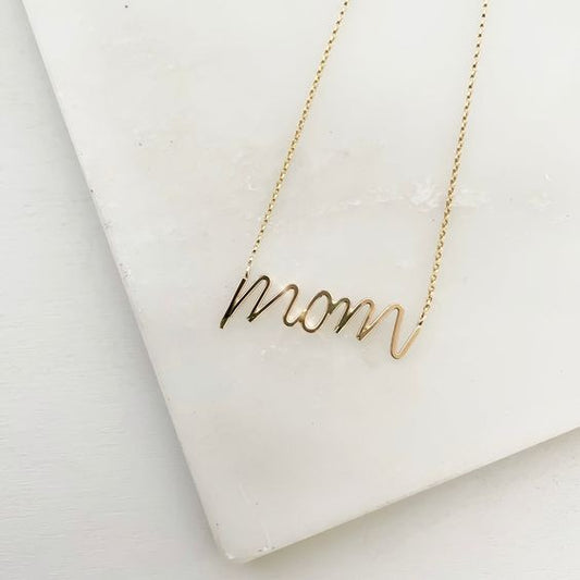 Mom" mother necklace