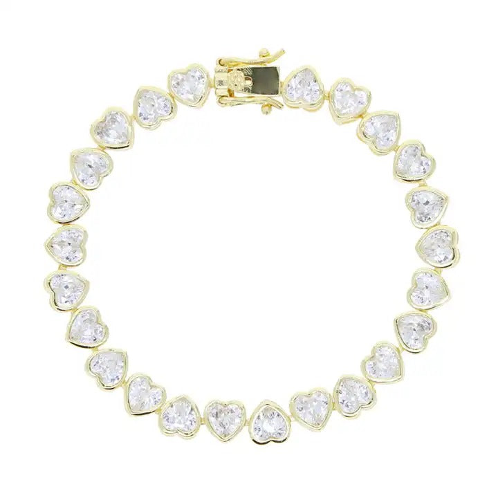 Multicolored tennis bracelet